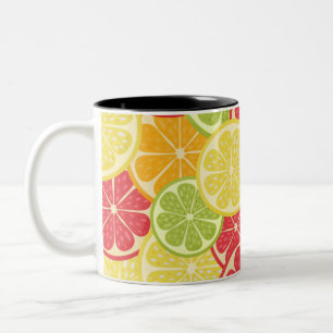 Cartoon Citrus Zweifarbige Tasse