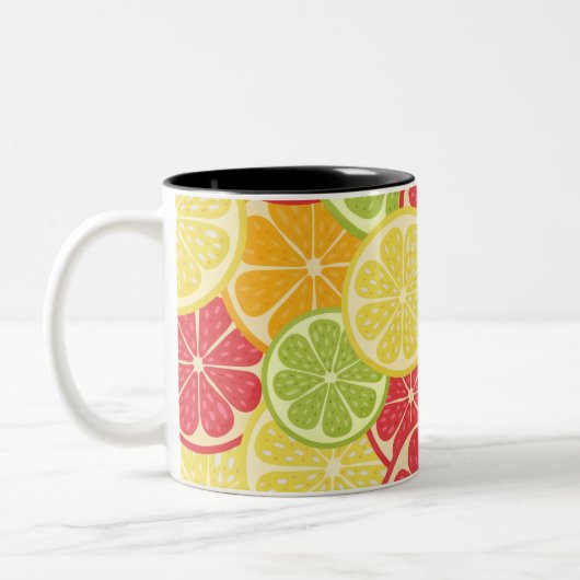 Cartoon Citrus Zweifarbige Tasse (Links)