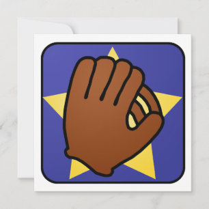 Cartoon Clip Art Baseball Glove Ball Boy Geburtsta Einladung