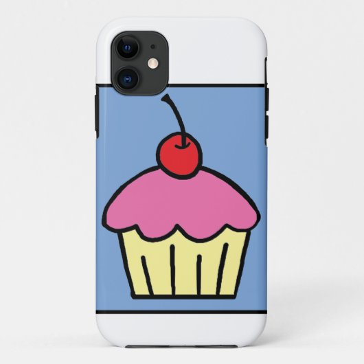 Cartoon Clip Art Cupcake Frosting Cherry Dessert Case-Mate iPhone Hülle (Rückseite)