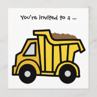 Cartoon Clip Art Dump Truck Boy Geburtstagsparty