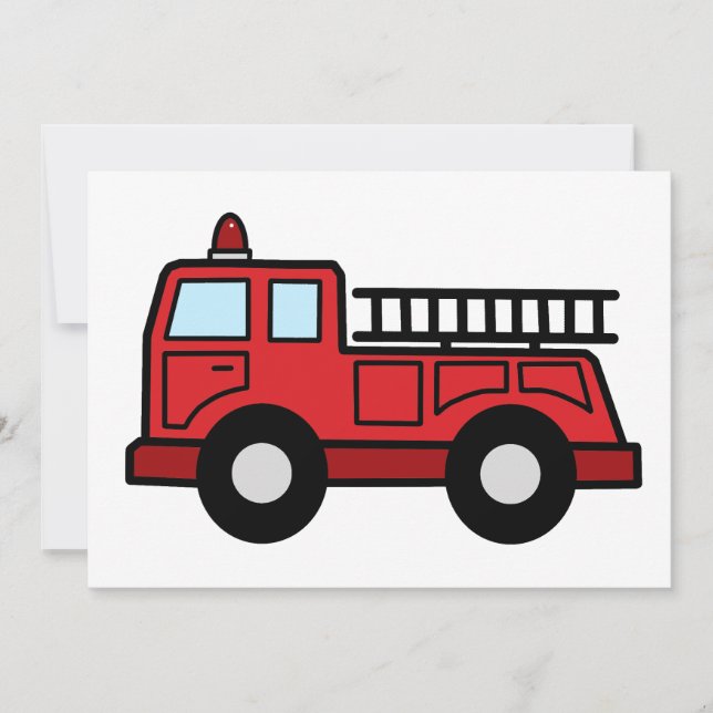 Cartoon Clip Art Firetruck Emergency Vehicle Truck (Vorderseite)