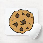 Cartoon Clipart HUGE Chocolate Chip Cookie Dessert Mousepad (Mit Mouse)