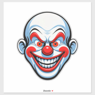 Cartoon Clown Face Aufkleber