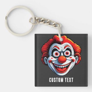 Cartoon Clown Face Schlüsselanhänger