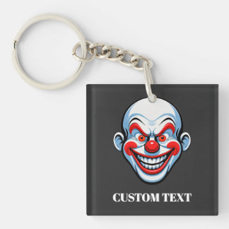 Cartoon Clown Face Schlüsselanhänger