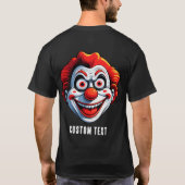 Cartoon Clown Face T-Shirt (Rückseite)