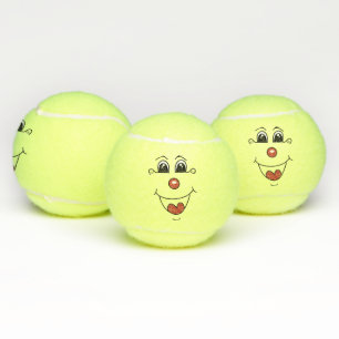 Cartoon-Clown Tennisbälle