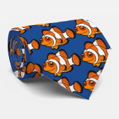 Cartoon Clownfish Krawatte (Gerollt)