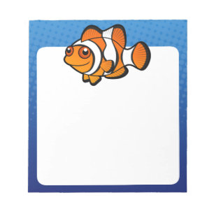 Cartoon Clownfish Notizblock