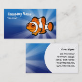 Cartoon Clownfish Visitenkarte (Vorne/Hinten)