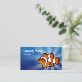 Cartoon Clownfish Visitenkarte (Stehend Vorderseite)
