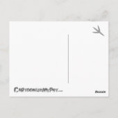 Cartoon Cockatiel Postkarte (Rückseite)