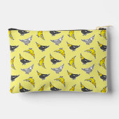 Cartoon Cockatiels Pattern Zubehörtasche (Rückseite)