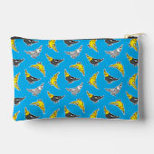 Cartoon Cockatiels Pattern Zubehörtasche (Rückseite)