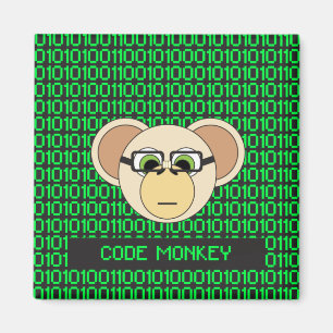 Cartoon-Code-AffeGeek Magnet