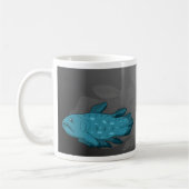 Cartoon Coelacanth Kaffeetasse (Links)