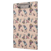 Cartoon Coffee Bean Dance Party Klemmbrett (Links)