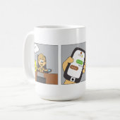 Cartoon Coffee Cup Kaffeetasse (Vorderseite Links)
