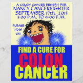 Cartoon Colon Cancer Benefit Flyer (Hinten)