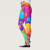 Cartoon Color Burning Art Leggings (Links)
