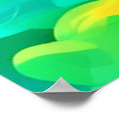 Cartoon Color Burning Art Poster (Ecke)