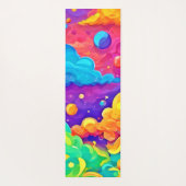 Cartoon Color Burning Art Yogamatte (Rückseite)