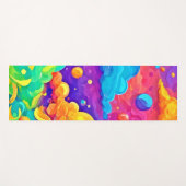 Cartoon Color Burning Art Yogamatte (Vorderseite (Horizontal))