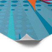 Cartoon Comic Buch Superheld Inspiration Zitat Poster (Ecke)