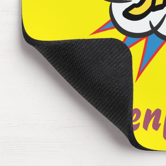 Cartoon Comic Buchmuster hellgelb Mousepad (Ecke)