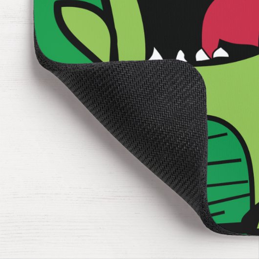 Cartoon-Comic-Dino-Dinosaurier-grün Mousepad (Ecke)