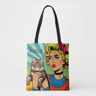 Cartoon Comic Pop Kunst, Dichtung und Musik  Perso Tasche