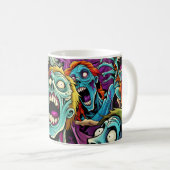 Cartoon Comic Zombies TASSE (VorderseiteRechts)