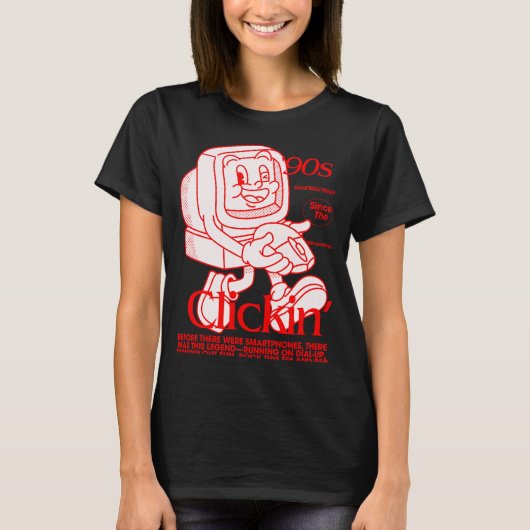 Cartoon-Computerfigur aus den 90er Jahren T-Shirt (Vorderseite)