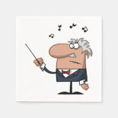Cartoon Conductor Paper Napkins Serviette (Vorderseite)