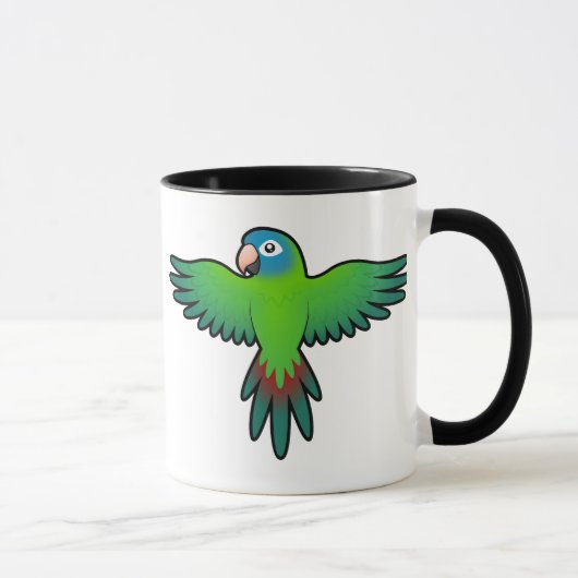 Cartoon Conure/Lorikeet/Papagei Tasse (Rechts)