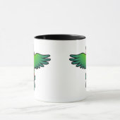 Cartoon Conure/Lorikeet/Papagei Tasse (Zentrum)
