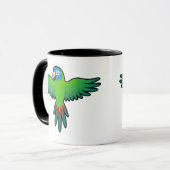 Cartoon Conure/Lorikeet/Papagei Tasse (Vorderseite Links)