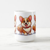 Cartoon Corgi Kaffeetasse (Mittel)