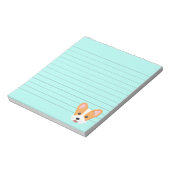 Cartoon Corgi Lined Notizblock (Rotiert)