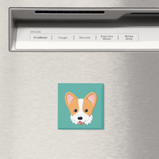 Cartoon Corgi Magnet (In Situ (Geschirrspüler))