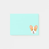 Cartoon Corgi Post-it Klebezettel (Vorderseite)