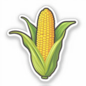 Cartoon corn aufkleber (Vorderseite)