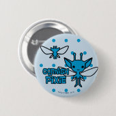 Cartoon Cornish Pixie Character Art Button (Vorne & Hinten)