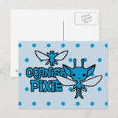 Cartoon Cornish Pixie Charakter Kunst Postkarte (Vorne/Hinten)