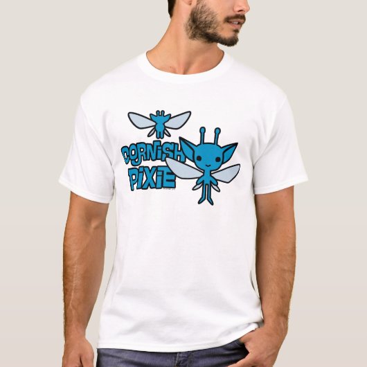 Cartoon-Cornish-Pixie-Charakter-Kunst T-Shirt (Vorderseite)