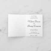 Cartoon Couple Niedlich Wedding Einladung (Innenseite)