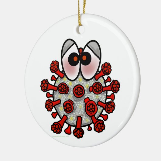 Cartoon COVID-19 Weihnachtsschmuck (Links)