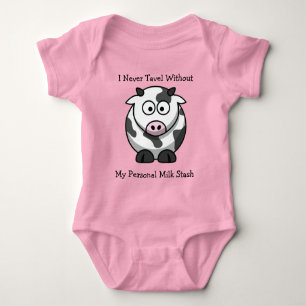Cartoon Cow Baby T-Shirt Baby Strampler
