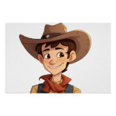 Cartoon Cowboy Poster (Vorderseite)
